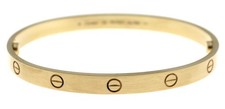 18k Yellow Gold Cartier Love Bracelet  Size 20 New Screw Box COA