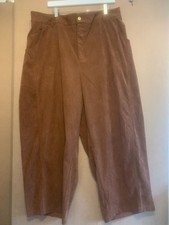Cider Size 3XL Rusty Brown Cord Quirky Barrel Leg Trousers