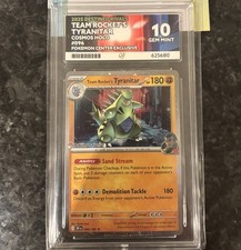 Pokemon Centre Exclusive Team Rocket's Tyranitar Promo Card 096/182 Sealed