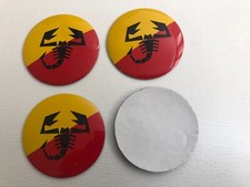 4x Abarth Fiat Wheel Centre