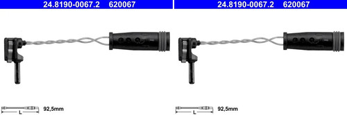 Front left and right warning - front,