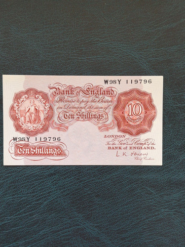 Ten shilling note - , bank