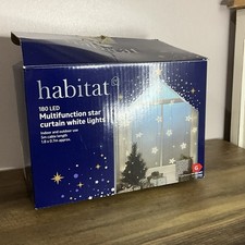 Habitat 180 LED multifunction star curtain white lights Christmas decoration 