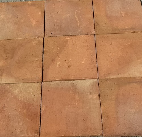 Hand made terracotta floor - hand,