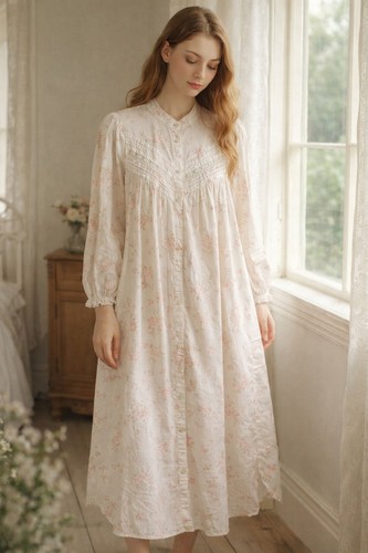 Vtg laura adams maxi nightgown - vtg,