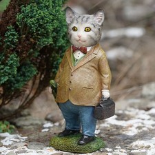Tabby Cat Resin Sculpture |