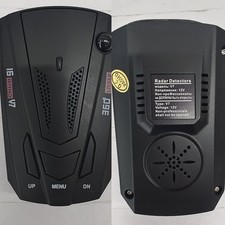 360° Full Band Car Laser Radar Speed Detector Camera Voice Alert Anti-Interferen