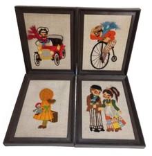 4 Lovely Vintage 1960s Hand