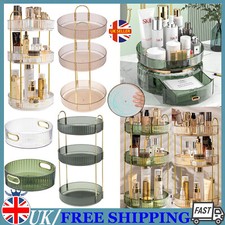 360° Rotating Makeup Organiser Large Cosmetic Storage Box Perfume Display Stand
