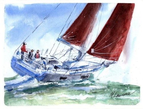 Painting beneteau 60 - of, a