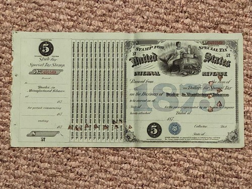 Special tax revenue stamp - tax,