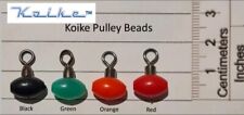 Koike Pulley Beads, green, red, black or mixed (Size 2 swivels, 95lb)
