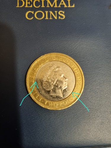 Two pound coin - 1807, errored