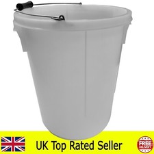 25 litre 25l white plasterers plaster bucket 5 gallon with measurement