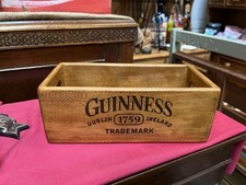 GUINNESS STORAGE BOX CRATE MADE FROM RECLAIMED TIMBERS MAN CAVE 10x12.5x25.5cm