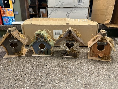 Miniature bird houses set - set, of