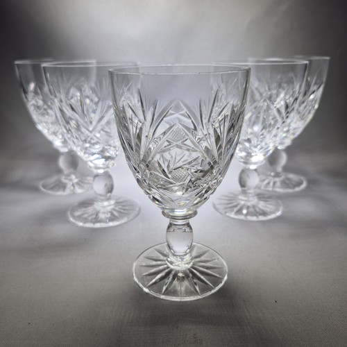 Bohemian crystal wine - 5x,