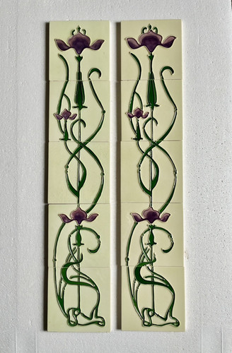 Set lilac iris tube - set,
