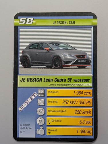 Design leon cupra 5f - je,