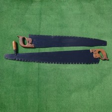 Vinatge Two Man Crosscut Saws Double Handed X 2