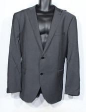 Next Mens Blazer Suit Jacket Italian Wool Grey 48L Long 122cm Premium Tailoring