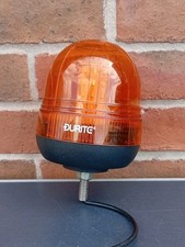 Durite LED Beacon Amber Multifunction Single Bolt 12v/24v Orange Flash ? B005 S