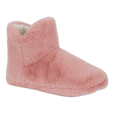 Ladies Slippers Womens Memory Foam Fluffy Fur Thermal Ankle Boots Warm Size