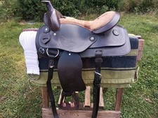 Western Saddle With Blanket And Cinch
