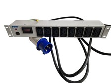 19" 1.5U 32amp 8way C19/C20  Power Distribution Unit 