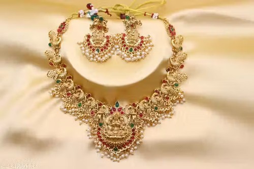 Gold plated jewellery set rani - jewellery, set,rani