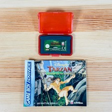 GBA Tarzan Return to the Jungle Game Boy Advance Platform Cartridge & Manual