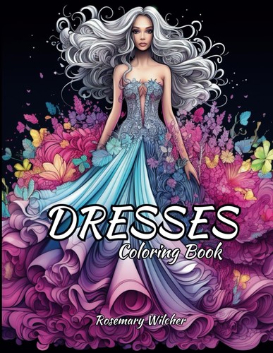 Dresses coloring book - coloring, 40