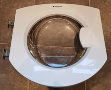 HOTPOINT BHWM129 INTEGRATED WASHING MACHINE DOOR COMPLETE WITH HINGES AND LATCH
