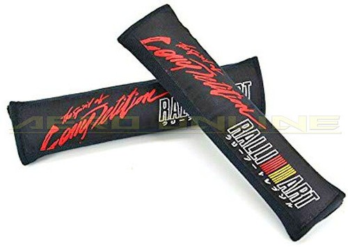 Ralliart black seat belt - ralliart,