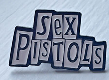 The Sex Pistols black and White enamel metal pin badge, brand new!