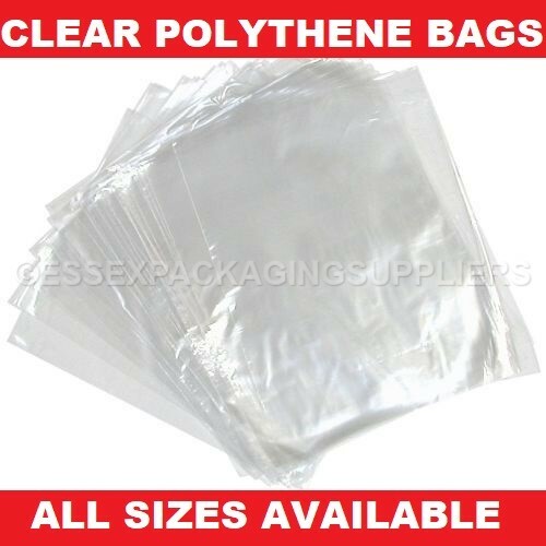Clear polythene bags plastic - clear,