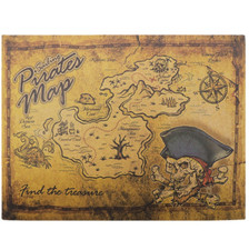 Pirate treasure map birthday - pirate,