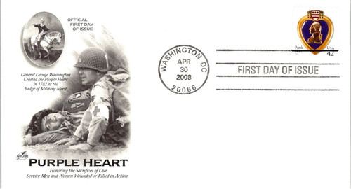 Purple heart military medal - purple,