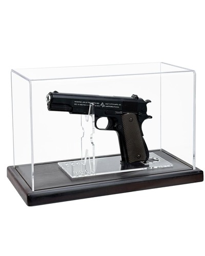 Acrylic pistol display case - pistol,