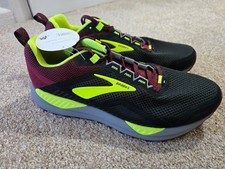 Brooks Cascadia 14 Men's Trail Running Shoes Black Red Yellow brand new