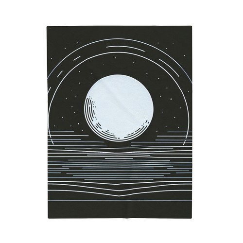 Full moon the water - full, on