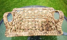 Natural Seagrass Sisal And Wire Tray Trug With Handles
