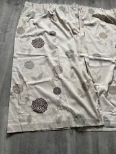 curtains pencil pleat Width 60”. Drop 52”