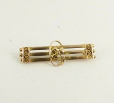 9ct Gold Brooch Clover Leaf