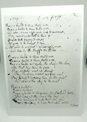 Vtg postcard robert burns - vtg,