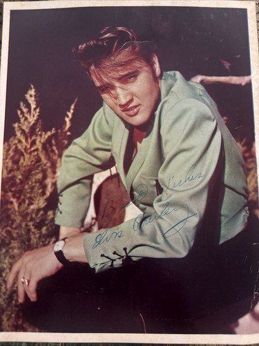 Elvis presley signed 8x10 1956 - 8x10,