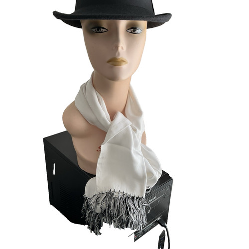 Men vintage scarf white - men’s,