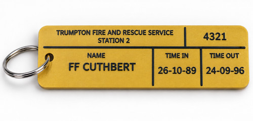 Personalised gold fire service - gold,