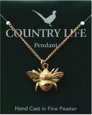 Gold Plated Bee Pendant