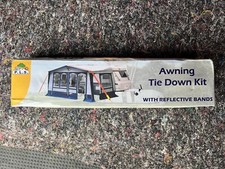 Awning Tie Down Kit With Reflective Bands Caravan Motorhome Canopy Over The Top
